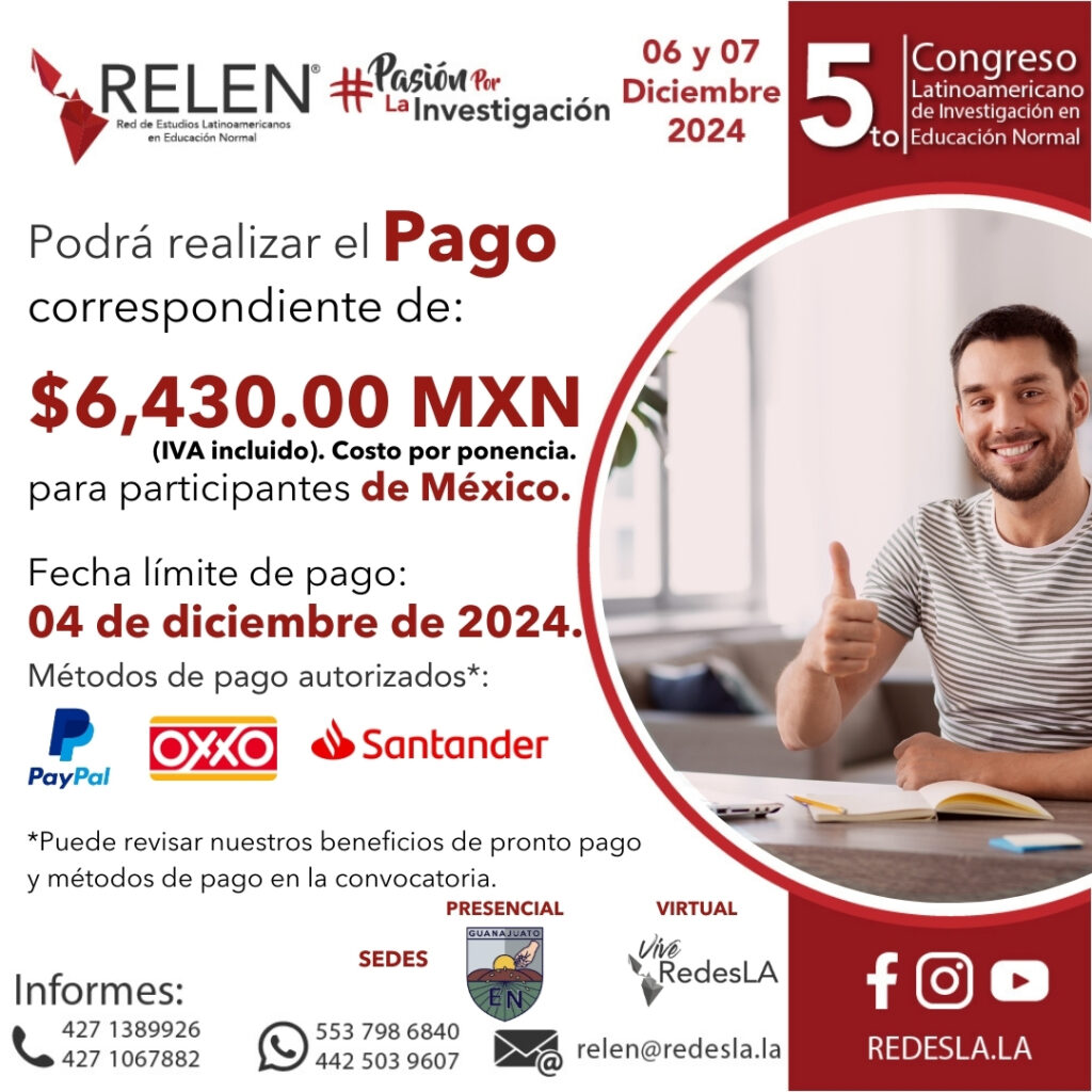 RELEN 11. PAGO MXN. relen.redesla.la