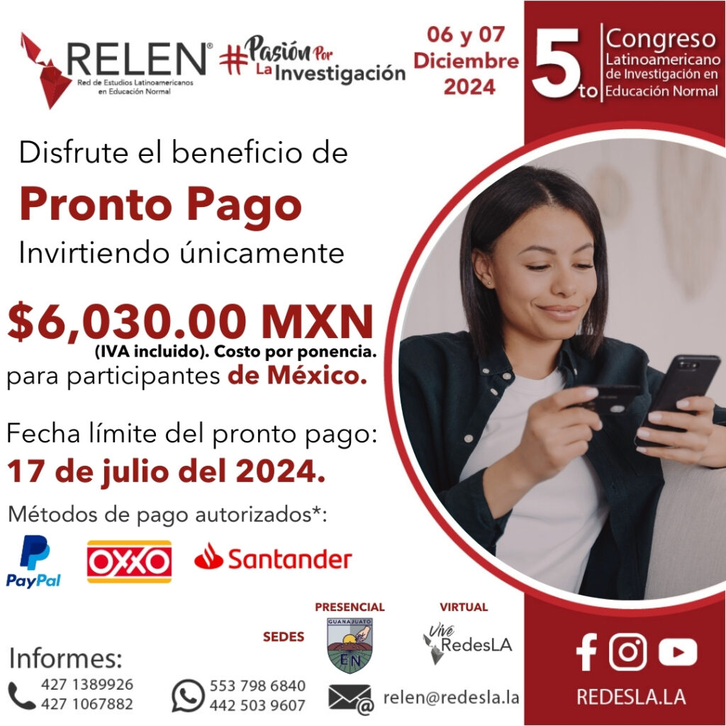 RELEN 12. PRONTO PAGO MXN. relen.redesla.la
