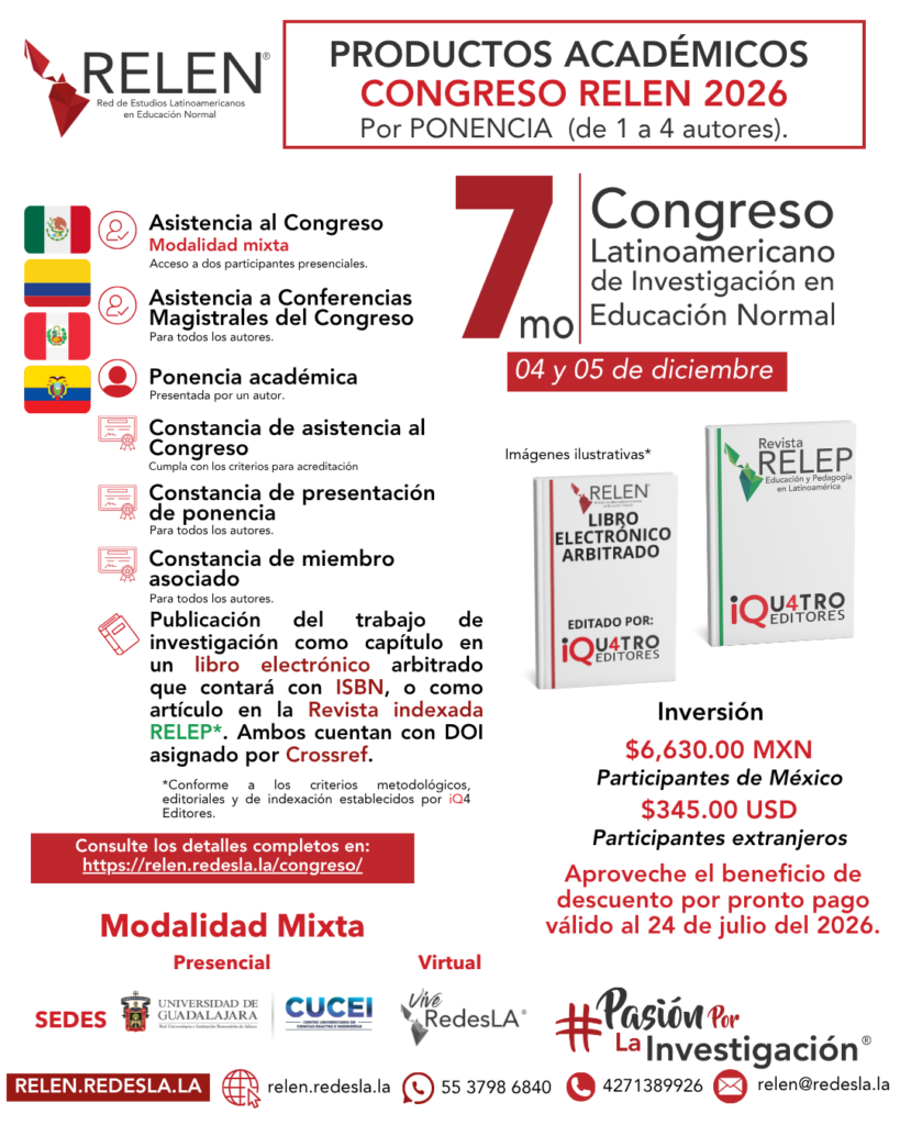 2026 PRODUCTOS ACADÉMICOS CONGRESO RELEN relen.redesla.la